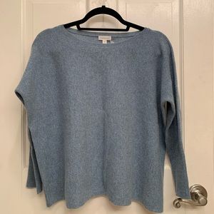light blue cashmere sweater